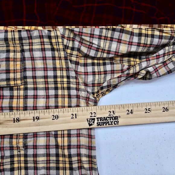 Colo Wear Shirt Mens L Brown Plaid Button Up Cowboy Outdoor Wear Hunting Fishing - Picture 6 of 7